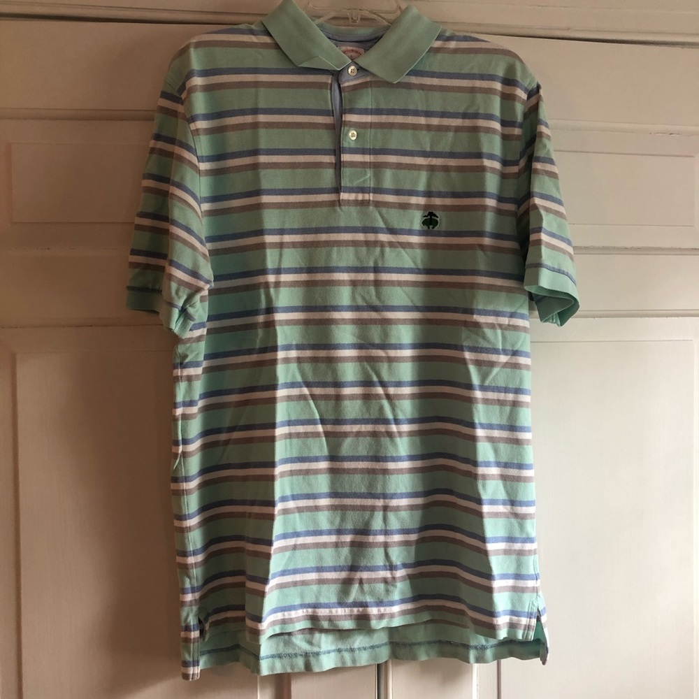 Large Brooks Brothers Stripped Polo